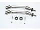 GPM Silver Steel & Aluminium Front Universal CVD Drive Shafts 2Pcs w/ Wheel Hexes & 3mm Shims SSLA1280FHA-S