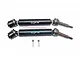 GPM Black Hardened Steel & Aluminium Rear Universal CVD Drive Shafts 2Pcs SXO1277RH-BK