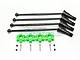 GPM Harden Steel Traxxas 8S X-Maxx Front & Rear CVD Complete Set w/ Green Aluminium Hexes TXM8170N/2-G