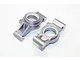 GPM Grey Silver Aluminium Rear Hub Carriers 2Pcs TXM022N-GS