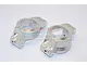 GPM Silver Aluminium Front Steering Hub Carriers (C-Hubs) 2Pcs TXM019-S