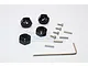 GPM Black Aluminium 12mm Wheel Hex +6mm Adapters 4Pcs w/ Axle Pins SLA010/6MM-BK