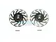 GPM Black Aluminium +2mm Disc Brake Clawed Wheel Hexes 4Pcs RUS4010DX+2-BK