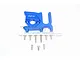 GPM Blue Aluminium Aluminium Centre Differential & Motor Mount 2Pcs MAK018A-B