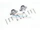 GPM Grey Silver Aluminium Front Steering Hubs 2Pcs MAG021-GS