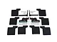 GPM Black Mud Flaps w/ Black Aluminium Mounts Set TRX4ZSP72-BK