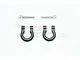 GPM Black Aluminium Front or Rear Bumper D-Rings 2Pcs TRX4003-BK
