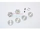 GPM Silver Aluminium 12mm to 17mm Hex Adapters 2Pcs ADT1217/8MM-S