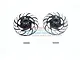 GPM Black Aluminium +3mm Hex Adapter w/ Brake Disk & Silver Lining 2Pcs UDR010DX+3MM-BK