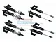 GPM Black Aluminium Front & Rear L-Shape Piggyback Shocks 8Pcs UDR35960FR/L-BK-BEBK