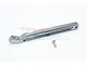 A grey aluminium centre rear chassis brace by GPM Racing with a single flat-head screw on a white background.
