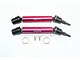 GPM Red Steel & Aluminium Front or Rear Universal CVD Driveshafts 2Pcs MAG108FRS-R