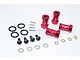 GPM Red Aluminium +17mm Hex Adapters 4Pcs w/ Hardware SLA010/+17MM-R
