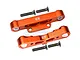 GPM Orange Aluminium ARRMA Kraton, Typhon & Outcast Rear Lower Suspension Arm Pin Brace MAK009-OR