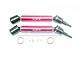 GPM Red Steel & Aluminium Universal CVD Drive Shafts 2Pcs MAB108FRS-R