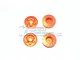 GPM Orange Aluminium 17mm Flanged Serrated Wheel Nuts 4Pcs MAK005-OR