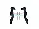 Two black aluminium GPM Racing rear body post fixed mounts with four included silver screws against a white background.