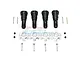 GPM Racing hardened steel CVD joints and silver aluminium wheel hexes set for RC cars, including pins, screws, and small hardware components.