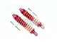 GPM Red Aluminium ARRMA Granite 4x4 Front Shocks 2Pcs MAG102F-R-OR