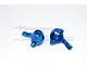 GPM Blue Aluminium TT-02B Front Steering Hubs 2Pcs TT2B021-B