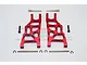 GPM Red Aluminium Stampede 2WD Front Lower Suspension Arms 2Pcs w/ Pins CRA055-R