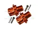 GPM Orange Aluminium +13mm Wheel Hex Adapters 2Pcs SLE010/+13MM-OR
