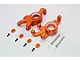 GPM Orange Aluminium X-Maxx Left & Right Steering Blocks 2Pcs TXM021N-OR