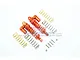 GPM Orange Aluminium Traxxas Rustler 4x4 Front Piggyback Shocks 2Pcs w/ Optional Spring Rates RUS4087F/L-OR-OR