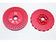 GPM Red Aluminium 24mm Rear Claw Wheel Hexes w/ 3mm Offset 2Pcs TXM006R/DISK-R