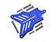 GPM Blue Aluminium Rear Skid Plate SLE331R-B