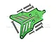 GPM Green Aluminium Rear Skid Plate SLE331R-G