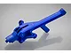 A blue anodized aluminium front chassis brace by GPM Racing for RC vehicles, shown against a light grey background.