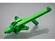 A green anodized aluminium front chassis brace for an RC car by GPM Racing, shown against a grey background.