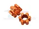 GPM Orange Aluminium 24mm (+13mm) Wheel Hex Adapters 2Pcs TXM010/13MM-OR