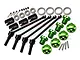 GPM Traxxas Maxx 110mm Hard Steel Front & Rear CVD Shaft w/ Green Aluminium Wheel Lock & Hex Claw Set TXMW110FRS-G