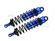 GPM Blue Aluminium Sledge 128mm Adjustable Front Shocks 2Pcs w/ 6mm Shafts SLE128F-B-BK