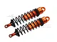 GPM Orange Aluminium Sledge 128mm Adjustable Front Shocks 2Pcs w/ 6mm Shafts SLE128F-OR-BK