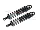 GPM Black Aluminium Sledge 128mm Adjustable Front Shocks 2Pcs w/ 6mm Shafts SLE128F-BK-BK