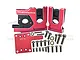 GPM Red Aluminium Sledge Motor Mount SLE038A-R
