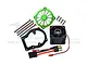 GPM 12V High Performance 40x40mm Motor Cooling Fan with Mount - Green SLE018FAN-G