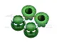 GPM Green Aluminium 17mm Serrated Wheel Nuts 4Pcs SLE005A-G