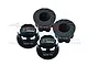GPM Black Aluminium 17mm Serrated Wheel Nuts 4Pcs SLE005A-BK