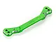 A green anodized aluminium steering link for RC cars by GPM Racing, featuring 7075-T6 markings.