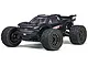 ARRMA VORTEKS 4X2 Boost 550 Mega RC Stadium Truck in gunmetal grey, shown from a front three-quarter angle on a white background.