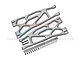 GPM Silver Aluminium Front/Rear Extended Lower Suspension Arms 2Pcs w/ Pins for WideMaxx TXM055F/RL-S
