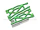GPM Green Aluminium Front/Rear Extended Lower Suspension Arms 2Pcs w/ Pins for WideMaxx TXM055F/RL-G
