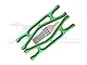 GPM Green Aluminium Front/Rear Extended Upper Suspension Arms 2Pcs w/ Pins for WideMaxx TXM054F/RL-G
