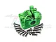 GPM Green Aluminium Rear Differential/Axle Housing Set RUS4013-G