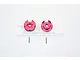 GPM Red Aluminium 12mm Claw Wheel Hexes 2Pcs SLA006-R