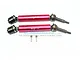 GPM Red Hardened Steel & Aluminium Rear Universal CVD Drive Shafts 2Pcs SXO1277RH-R